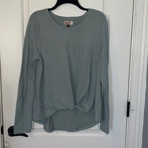 Blue/gray SO brand sweater, size large.